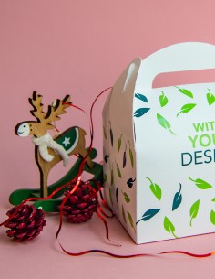 Festive box with handle