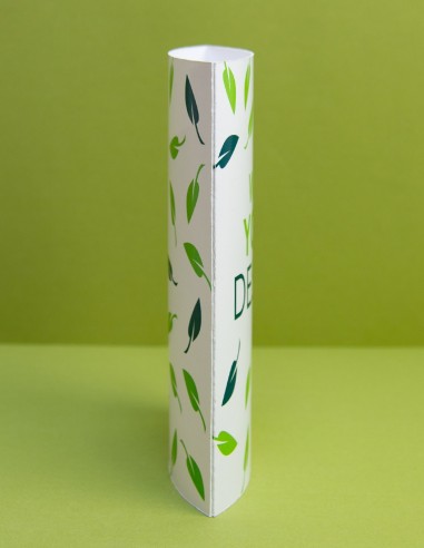 Double-sided tubular POS display